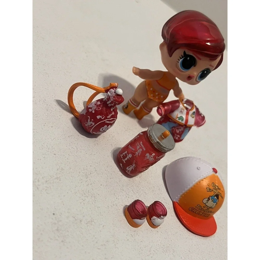 LOL‎ Surprise Dolls NEW Mini Sweets MISS RASPBERRY TOOTSIE ROLL POP SET HTF